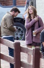 ANA DE ARMAS and Chris Evans on the Set of Ghosted in Washington, DC 05/04/2022