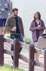 ANA DE ARMAS and Chris Evans on the Set of Ghosted in Washington, DC 05/04/2022