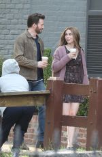 ANA DE ARMAS and Chris Evans on the Set of Ghosted in Washington, DC 05/04/2022