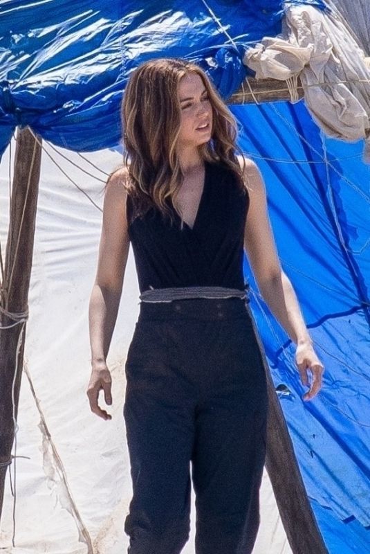 ANA DE ARMAS on the Set of Ghosted in Georgia 05/03/2022