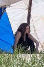 ANA DE ARMAS on the Set of Ghosted in Georgia 05/03/2022