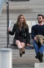 ANA DE ARMAS on the Set of Ghosted in Washington 05/04/2022