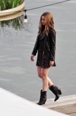 ANA DE ARMAS on the Set of Ghosted in Washington 05/04/2022