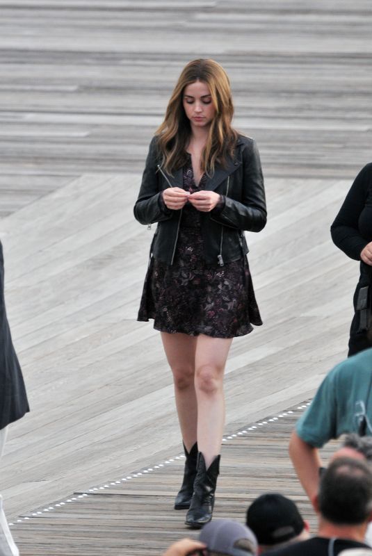 ANA DE ARMAS on the Set of Ghosted in Washington 05/04/2022