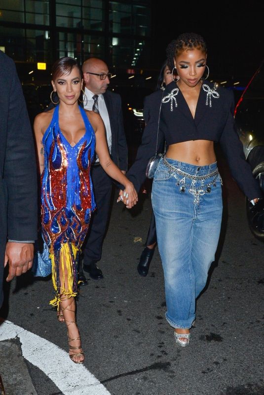 ANITTA and CHLOE BAILEY Arrives at Met Gala Afterparty at Casa Cipriani in New York 05/02/2022