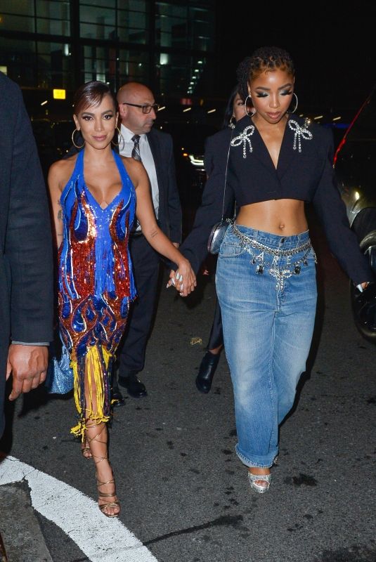 ANITTA and CHLOE BAILEY Arrives at Met Gala Afterparty at Casa Cipriani in New York 05/02/2022 