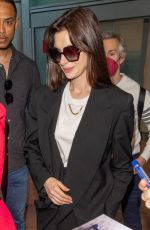 ANNE HATHAWAY Arrives at Nice Airport 05/18/2022