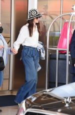 ANNE HATHAWAY Leaves 75th Annual Cannes Film Festival 05/21/2022