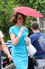 ANNE HATHAWAY on the Set of Mother