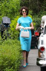 ANNE HATHAWAY on the Set of Mother
