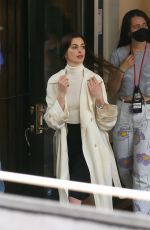 ANNE HATHAWAY on the Set of She Came to Me in New York 05/05/2022