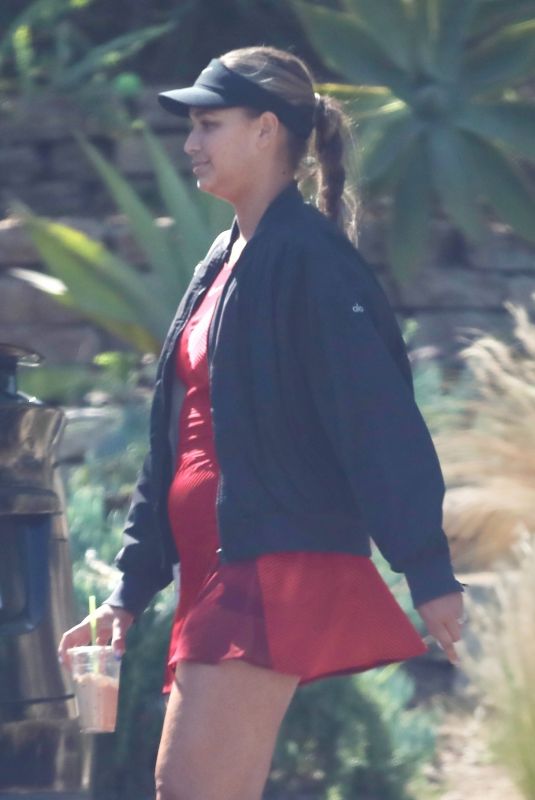 APRIL LOVE GEARY Arrives at a Tennis Class in Malibu 05/11/2022