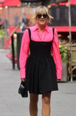 ASHLEY ROBERTS Arrives at Heart Radio in London 05/26/2022