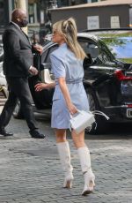 ASHLEY ROBERTS Arrives at Heart Radio Show in London 05/05/2022