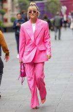 ASHLEY ROBERTS Arrives at Heart Radion in London 05/24/2022