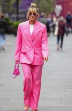 ASHLEY ROBERTS Arrives at Heart Radion in London 05/24/2022