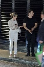 ASHLEY ROBERTS Leaves Chiltern Firehouse in London 05/14/2022