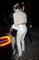 ASHLEY ROBERTS Leaves Chiltern Firehouse in London 05/14/2022