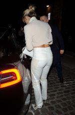 ASHLEY ROBERTS Leaves Chiltern Firehouse in London 05/14/2022