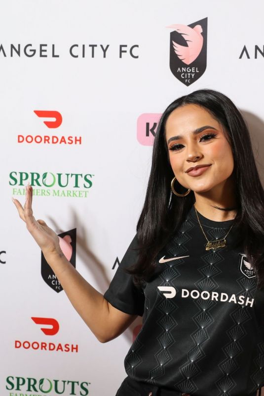 BECKY G at North Carolina Courage vs. Angel City FC in Los Angeles 04/29/2022