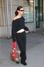 BELLA HADID Leaves Her Apartment in New York 05/04/2022