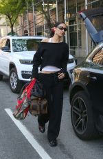 BELLA HADID Leaves Her Apartment in New York 05/04/2022