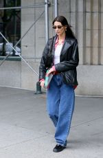 BELLA HADID Leaves Her Apartment in New York 05/13/2022