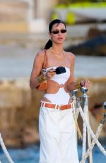 BELLA HADID Leaves Hotel Eden Roc in Cannes 05/28/2022