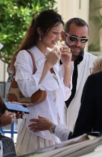 BELLA HADID Leaves Hotel Martinez in Cannes 05/27/2022