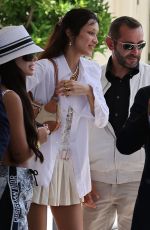 BELLA HADID Leaves Hotel Martinez in Cannes 05/27/2022