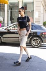 BELLA HADID Out Shopping for Marc Kalman