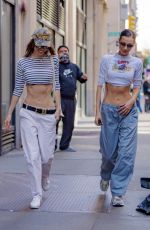 BELLA HADID Out with a Friend in New York 04/30/2022