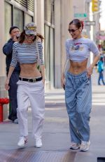 BELLA HADID Out with a Friend in New York 04/30/2022