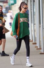 BELLA HADID Returns Home from Gym in New York 05/12/2022