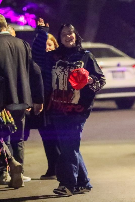 BILLIE EILISH Arrives at Olivia Rodrigo’s Concert in Los Angeles 05/25/2022