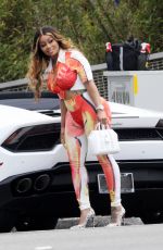 BLAC CHYNA in a Tight Bodysuit Filming for Her TV Show in Malibu 05/05/2022