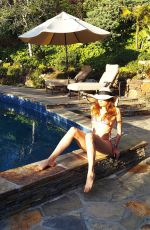 BLANCA BLANCO in Bikini at a Pool at Her Home in Beverly Hills 05/15/2022