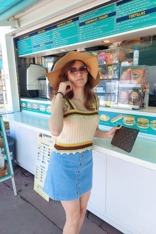 BLANCA BLANCO Out for Ice Cream in Cannes 05/18/2022