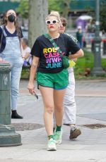 BUSY PHILIPPS at a Defend Abortion Rights Protest in New York 05/15/2022