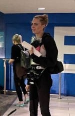 CARA DELEVINGNE at Glendale Galleria Mall in Los Angeles 05/21/2022
