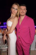 CARA DELEVINGNE at Intimate Dinner hosted by Monot at Villa Bagatelle in Cannes 05/25/2022