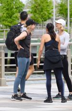CAREY MULLIGAN and CLAIRE DANES Out Jogging in New York 05/26/2022
