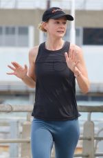 CAREY MULLIGAN and CLAIRE DANES Out Jogging in New York 05/26/2022