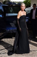 CARO DAUR Leaves Hotel Martinez in Cannes 05/25/2022