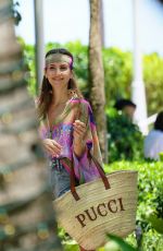 CATHY HUMMELS Wears Pucci for a Tropical Film Shoot in Miami Beach 05/15/2022