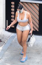 CHANEY JONES in a Silver Latex Bikini at a Pool Party in Miami 05/14/2022
