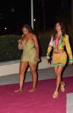 CHANTEL JEFFRIES and CASSIDY JORDAN at Carbone Beach in Miami Beach 05/06/2022