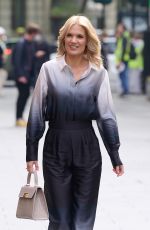 CHARLOTTE HAWKINS Arrives at Classic FM in London 05/04/2022