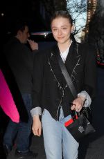 CHLOE MORETZ Makeup Free Out for Dinner in New York 04/30/2022