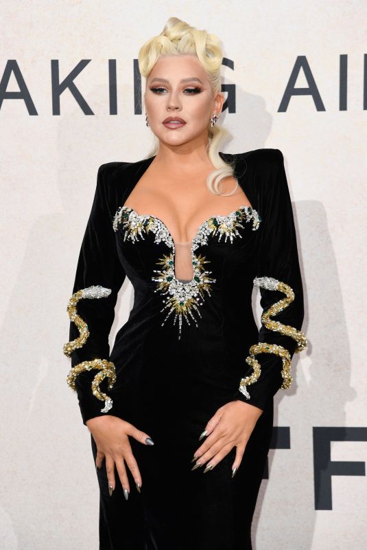 CHRISTINA AGUILERA at Amfar Gala in Cannes 05/26/2022